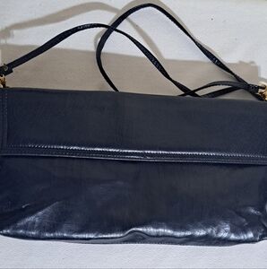 Zenith Midnight Black Leather Wristlet Clutch Women's Handbag